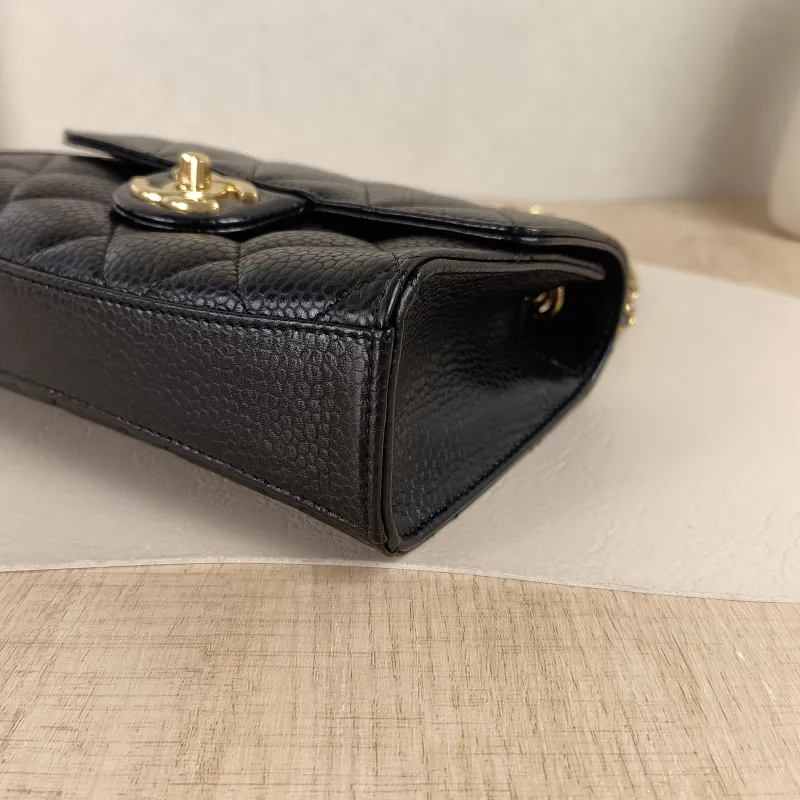 Chanel Crossbody Bag26c Crossbody Bag Black Grained Calfskinmini19 × 7 × 13 cm — detail view 10 of 13