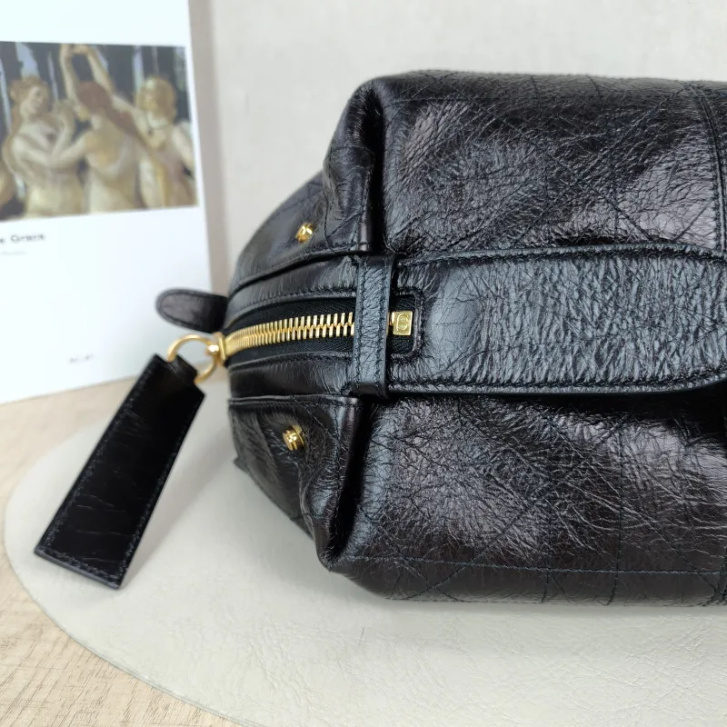 DIOR Shoulder Bag D-Journey Shoulder Bag Hobo Black Calfskin Small 25.5 × 14 × 14.5 cm — detail view 10 of 10