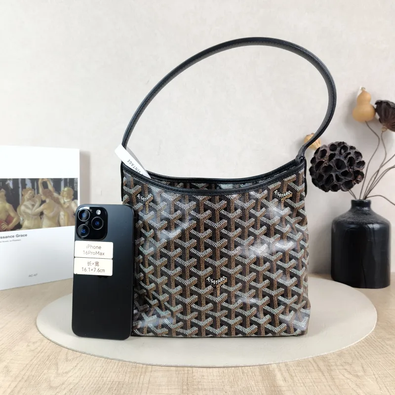 GOYARD Shoulder Bag Boheme Hobo​Black PV Cmini29 × 11 × 18.5 cm — cover view 4 of 6
