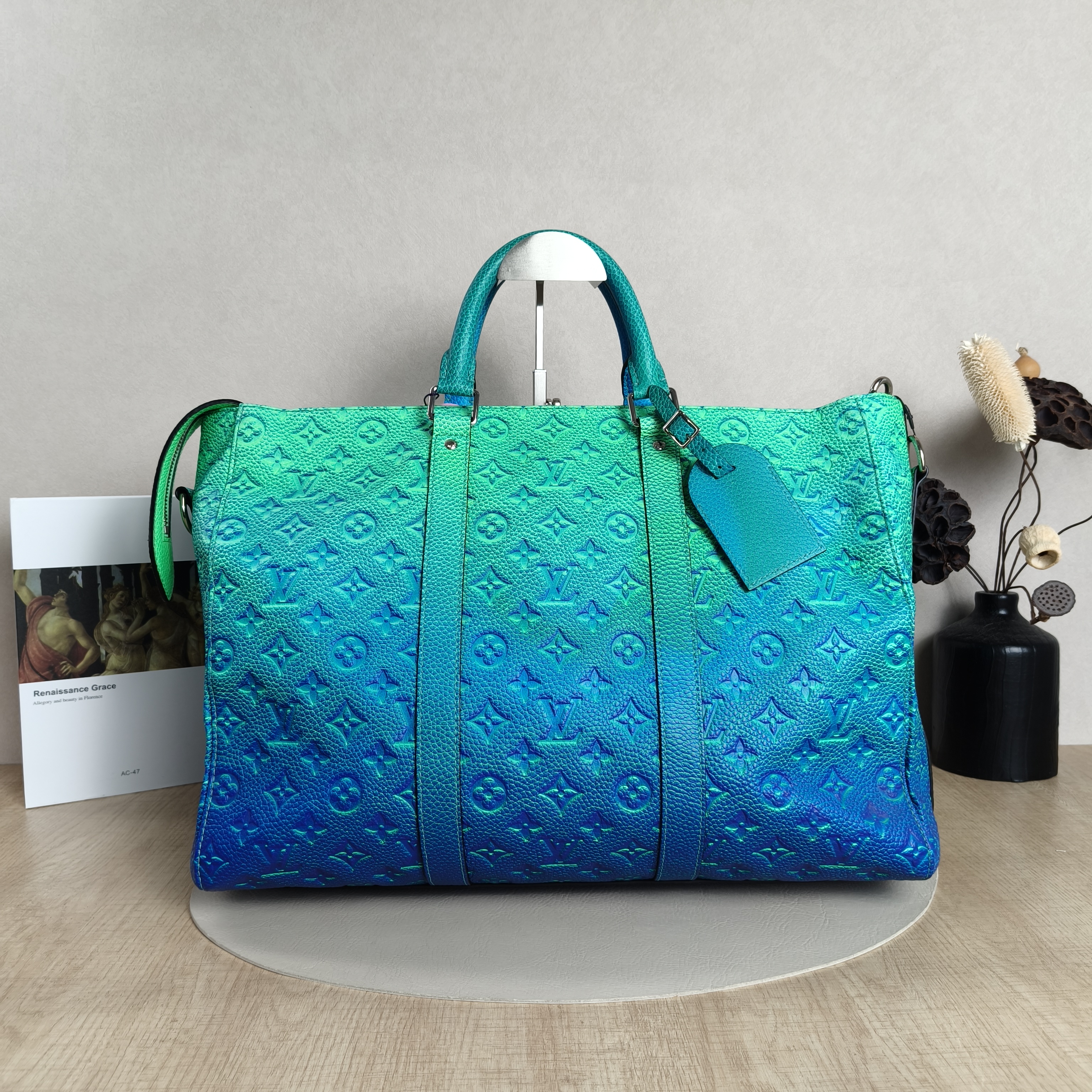 Louis Vuitton Top Handle Bag Keepall 45 Shoulder Strap Edition Calfskin One Size45 × 20 × 27 cm