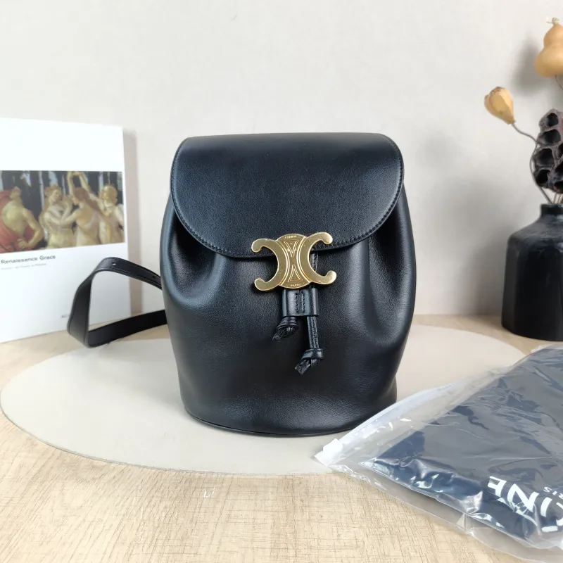 CELINE Backpack BONNIE Backpack Black Calfskin One Size18 × 13 × 25 cm — cover view 2 of 6