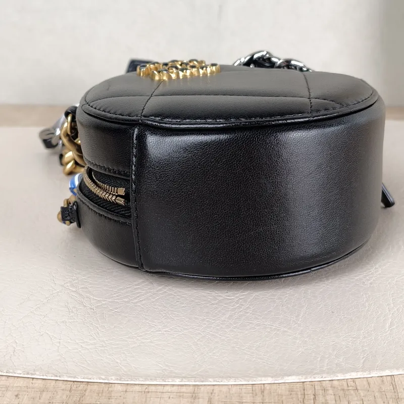 Chanel Crossbody Bag 19bag Black Lambskin Mini 12 × 4.5 × 12 cm — detail view 4 of 13