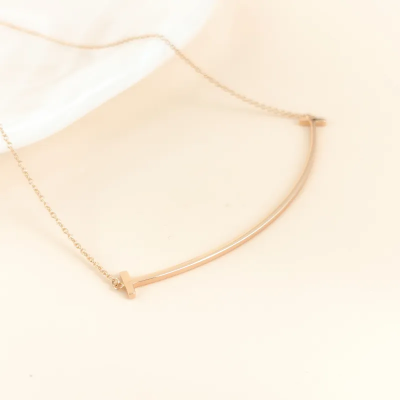 Tiffany&Co. Necklace T Collection Large Smile Necklace Gold 18k Large 45.5cm — cover view 8 of 8