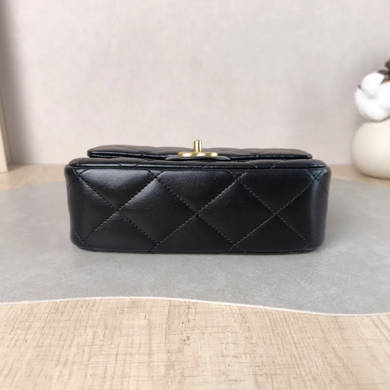 Chanel Crossbody Bag 23p Black Lambskin Mini 20 × 8 × 14 cm — cover view 6 of 6