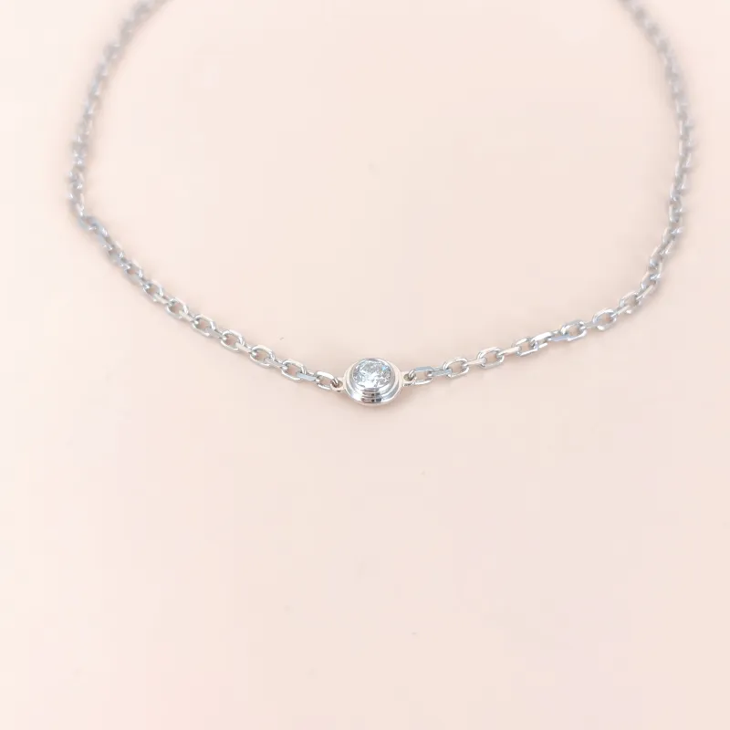 CARTIER Bracelet d'Amour Bracelet White Gold 18KW hite Gold Small 18.5cm — cover view 6 of 8