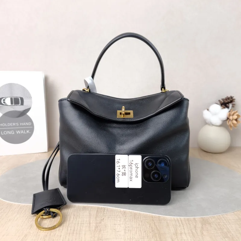 BALENCIAGA Crossbody Bag RODEO Black CC alfskinmini23 × 10 × 17 cm — cover view 5 of 5