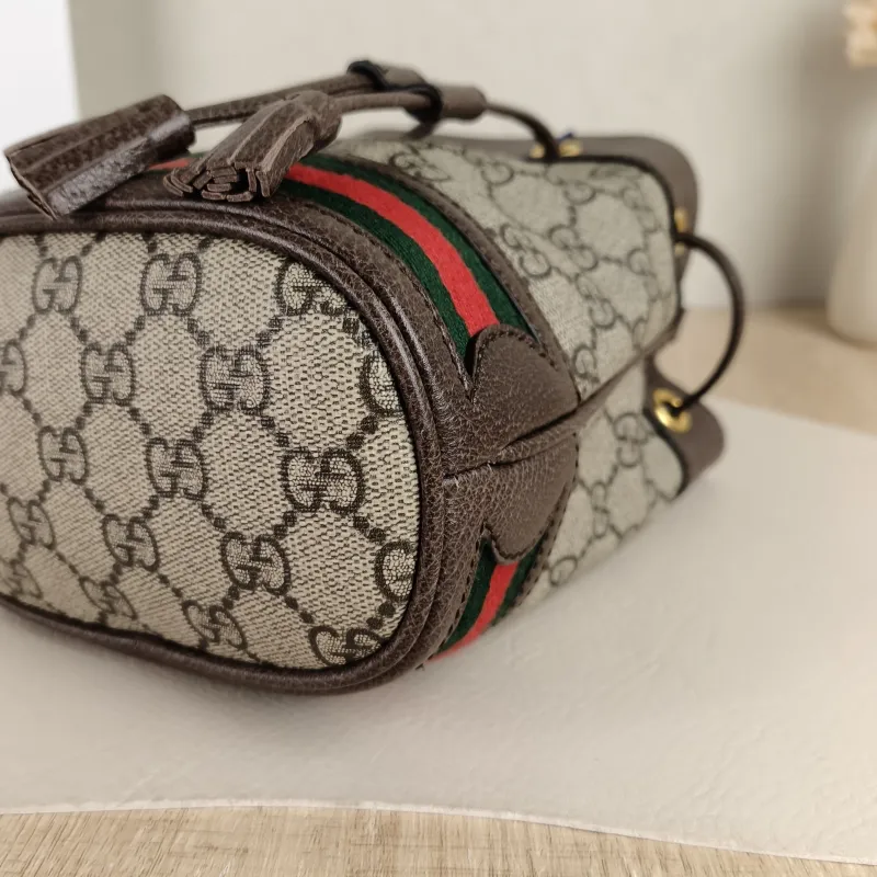 GUCCI Shoulder Bag Ophidia Bucket Bag Monogram PV Cmini15.5 × 9 × 19 cm — detail view 5 of 10