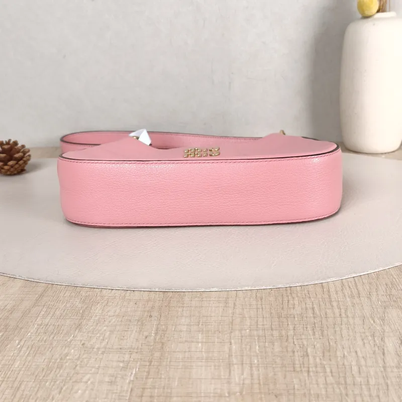 Miumiu Shoulder Bag Shoulder Bag Pink Calfskin 22 × 5 × 17 cm — cover view 2 of 5