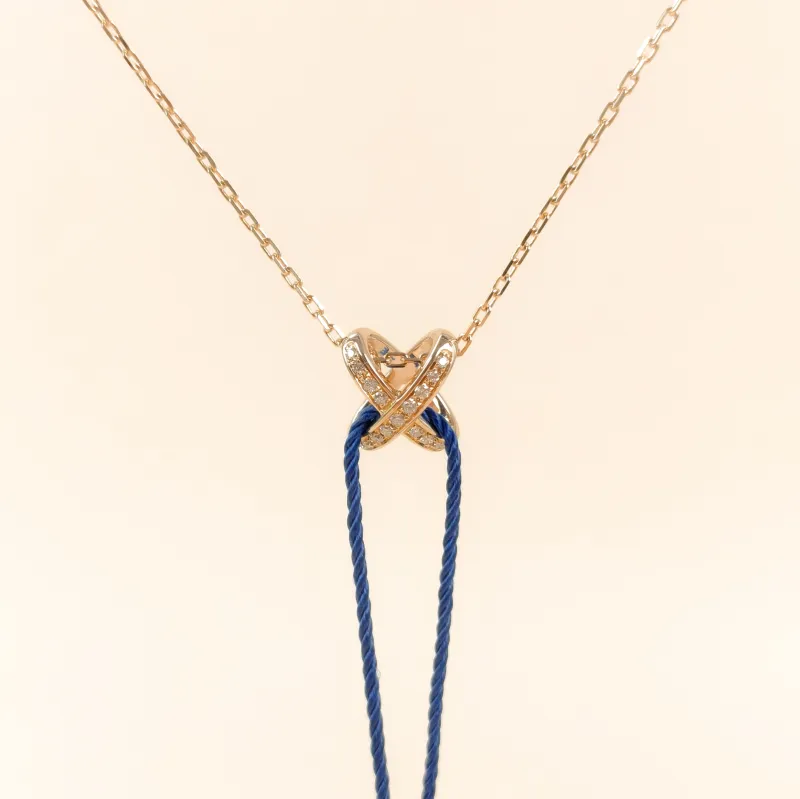 CHAUMET Necklace Jeux de Liens · Collection · Necklace Rose Gold Diamond18KR ose Gold One Size42cm