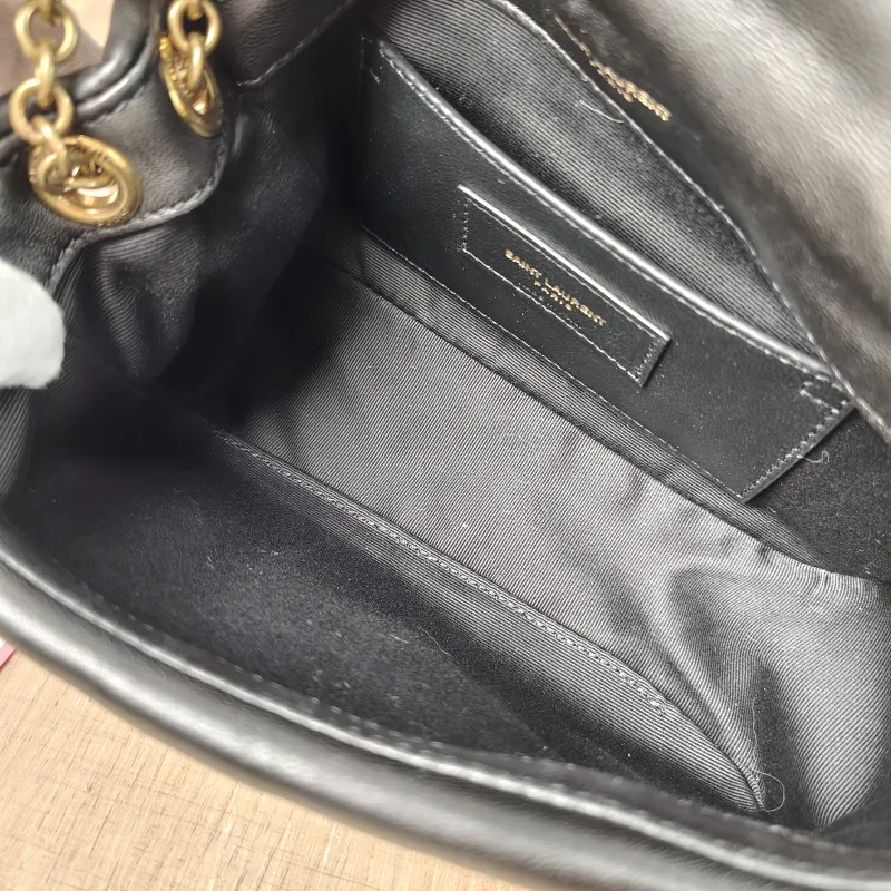 SAINT LAURENT Crossbody Bag Jamie 4.3 Chain Bag Black SL ambskin Mini 20 × 7 × 12 cm — detail view 1 of 14