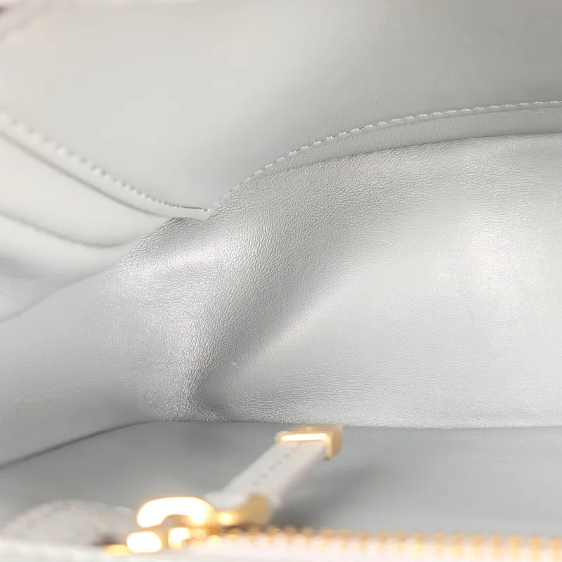 DIOR Crossbody Bag Caro Chain Bag Grey Calfskin Medium 25.5 × 9 × 15.5 cm — detail view 11 of 13