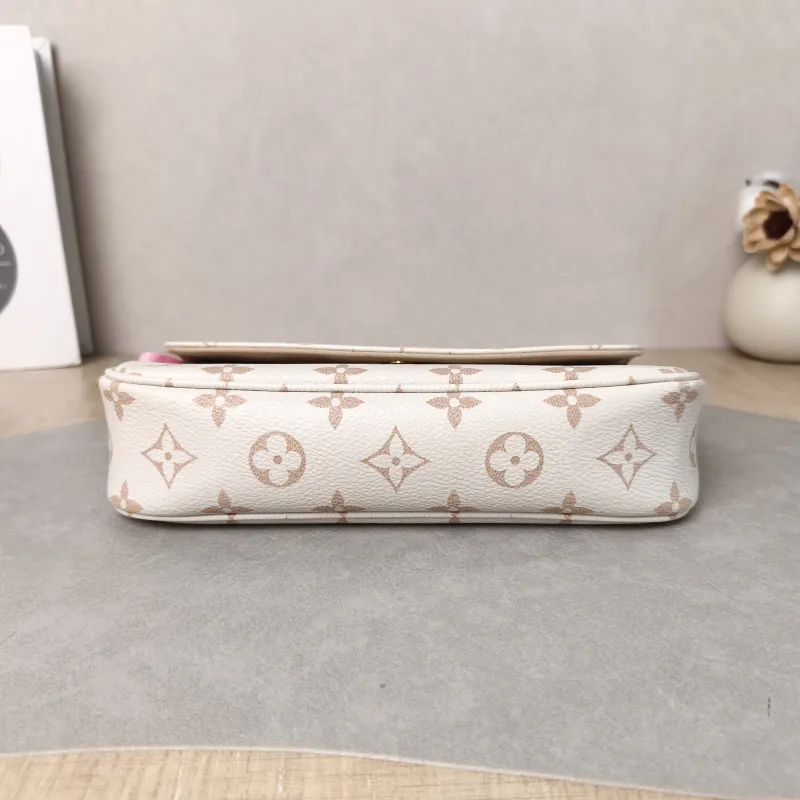 Louis Vuitton Crossbody Bag IVY · Beige PVC Small 23.5 × 4.3 × 12 cm Conditioned — cover view 5 of 5