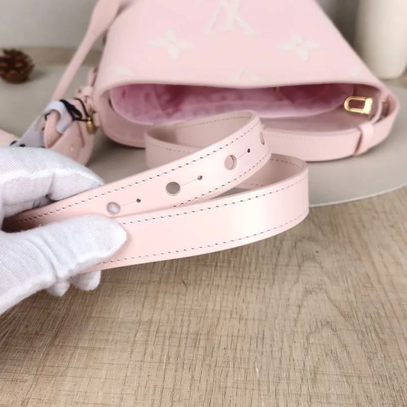 Louis Vuitton Top Handle Bag ALL IN BB · White Empreinte Embossed Calfskin Monogram BB18 × 12 × 16 cm — detail view 9 of 12