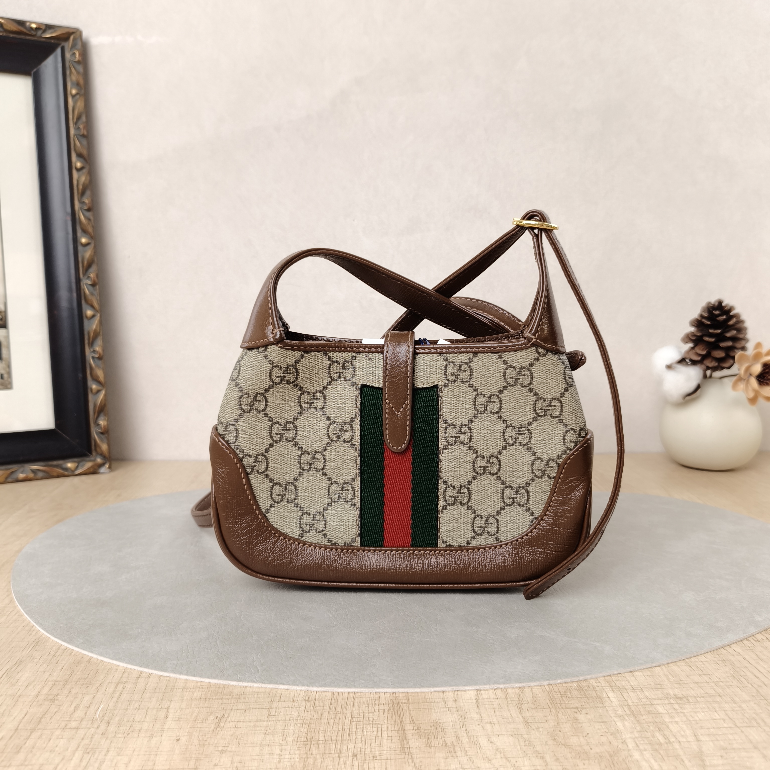 GUCCI Shoulder Bag Jackie 1961Collection Monogram PV Cmini19 × 3 × 13 cm — cover view 2 of 5