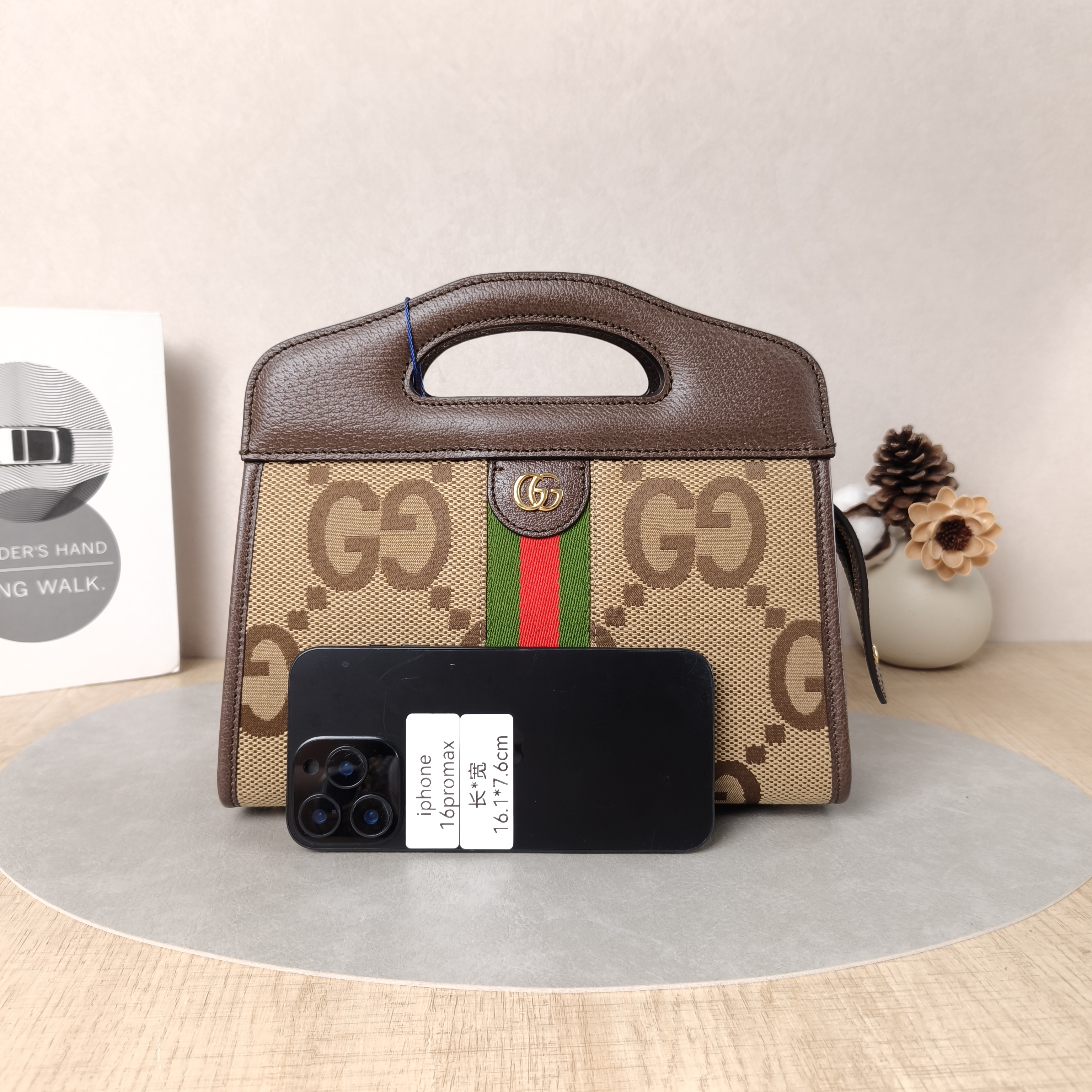 GUCCI Crossbody Bagophidia tote Crossbody Bag Brown Canvas One Size25 × 9 × 22 cm — cover view 2 of 5