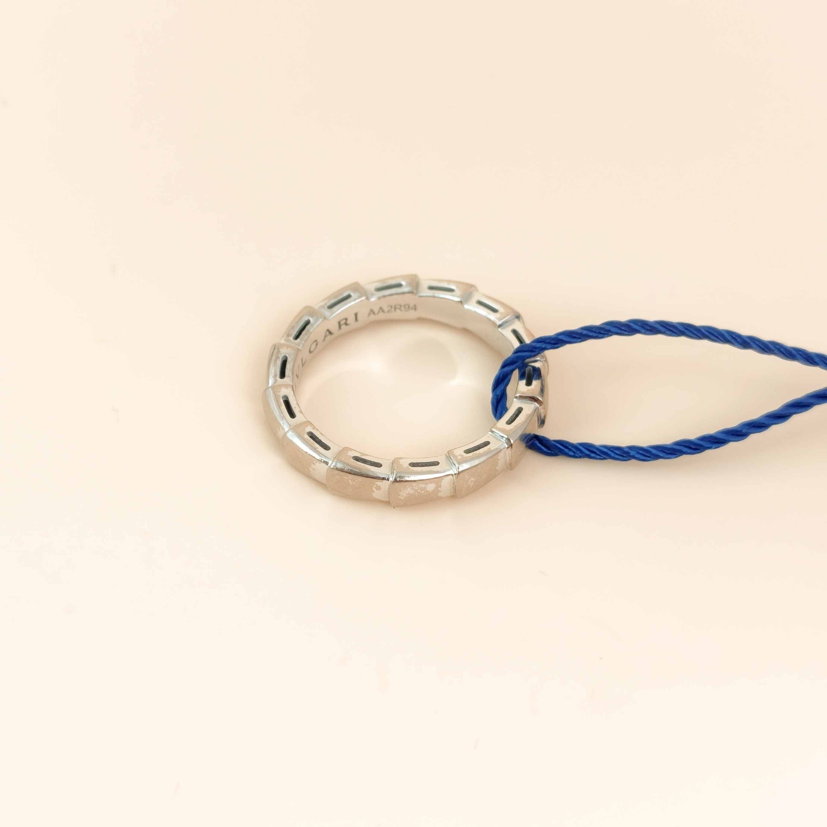 Bvlgari Ring Serpenti Viper Collection Ring White Gold18KW hite Gold One Size53