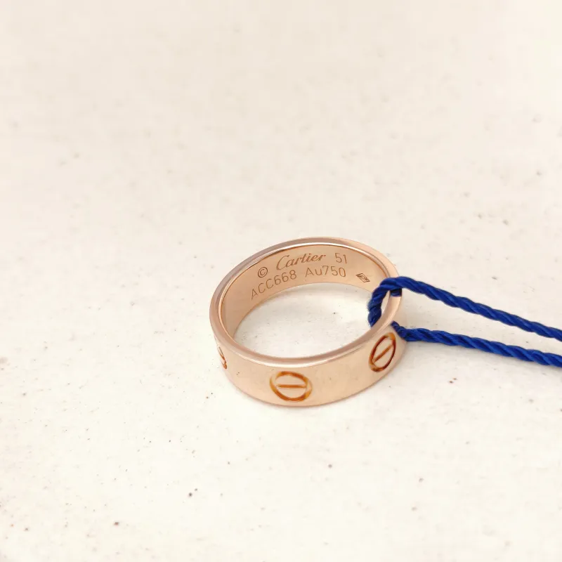 CARTIER Ring Love Collection Ring Rose Gold 18KR ose Gold Edition 51 — cover view 4 of 7