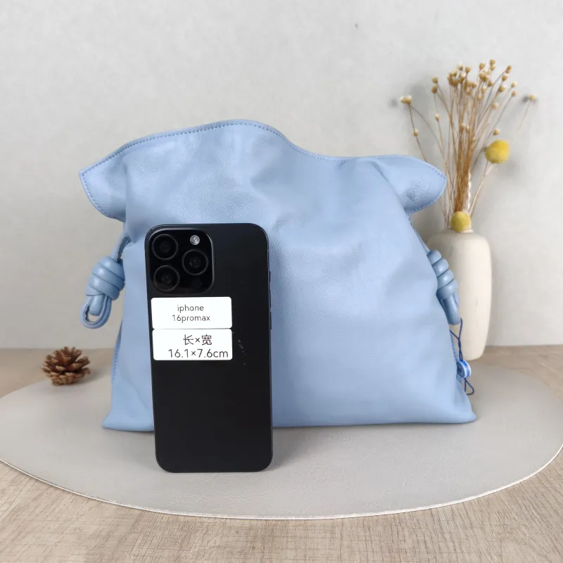 LOEWE Crossbody Bag Flamenco Blue Calfskin Medium30 × 10.5 × 20 cm — cover view 5 of 5