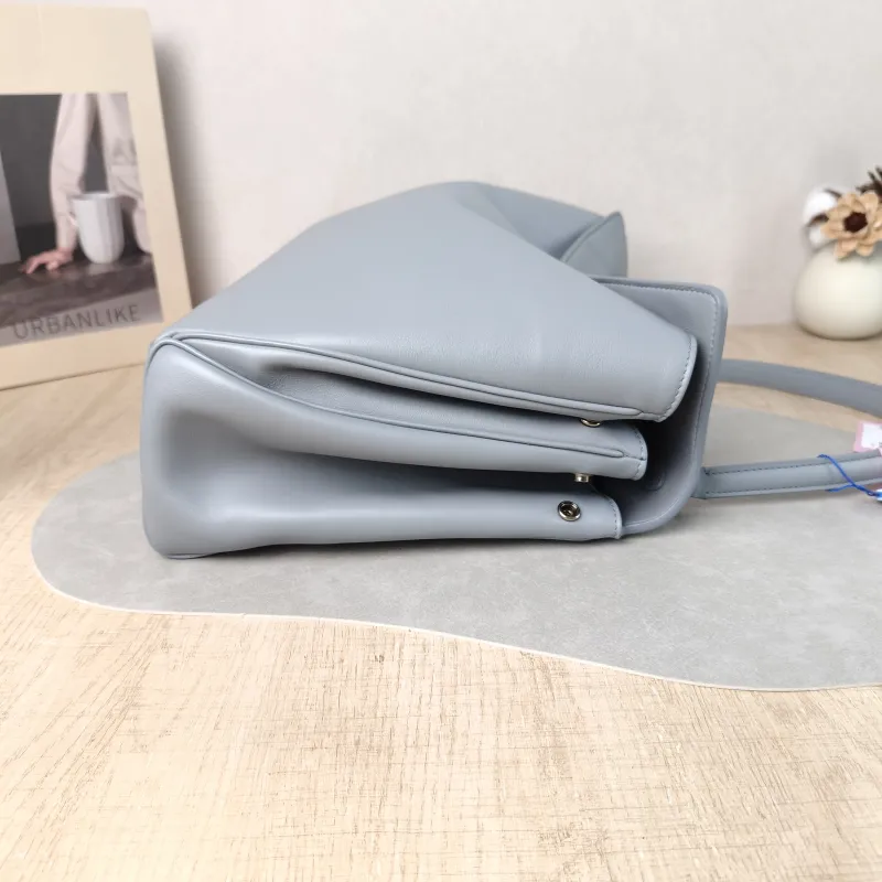 BALENCIAGA Crossbody Bag RODEO Blue Calfskin Medium 35 × 11 × 23.5 cm — detail view 6 of 14