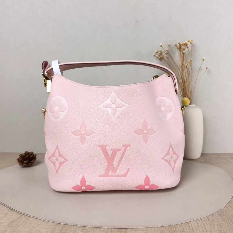 Louis Vuitton Shoulder Bag Marshmallow Vanity Case Bag Pink Calfskin One Size 24 × 13 × 22 cm