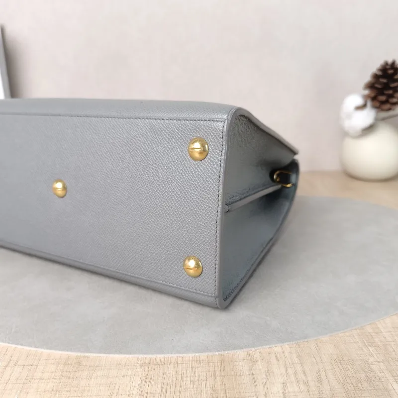 DIOR Top Handle Bag St Honore Tote Bag Grey Calfskin Medium25 × 12 × 19 cm — detail view 15 of 15