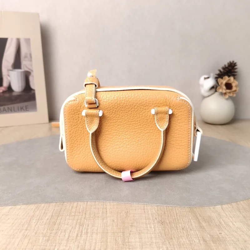 DELVAUX Top Handle Bag Cool Box Box Shoulder Bag Calfskin nano 16.5 × 7.5 × 10.5 cm