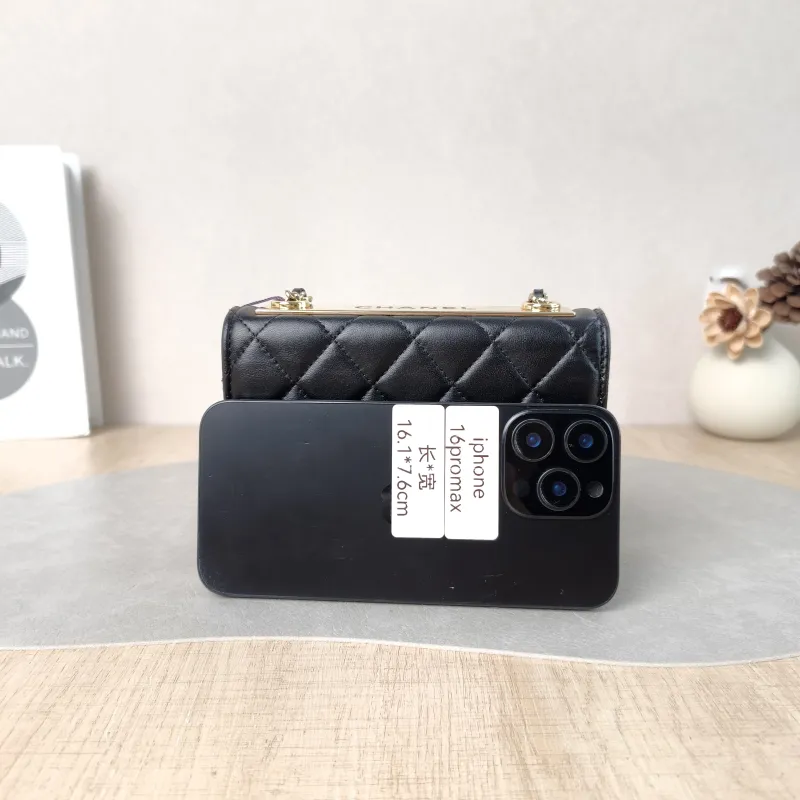 Chanel Crossbody Bag trendy cc woc Black with Gold-Tone Hardware Lambskin One Size 15.5 × 3.5 × 11 cm 30 — cover view 6 of 6