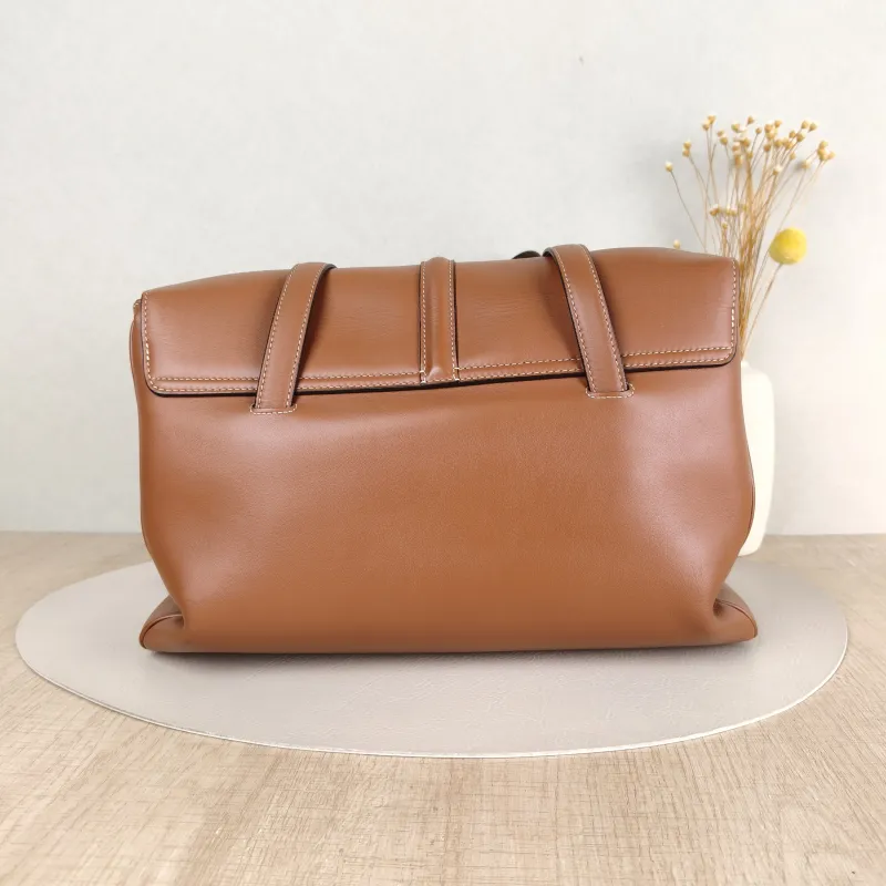 CELINE Shoulder Bag Soft 16Shoulder Bag Caramel Calfskin Medium32 × 15 × 24 cm — cover view 4 of 5
