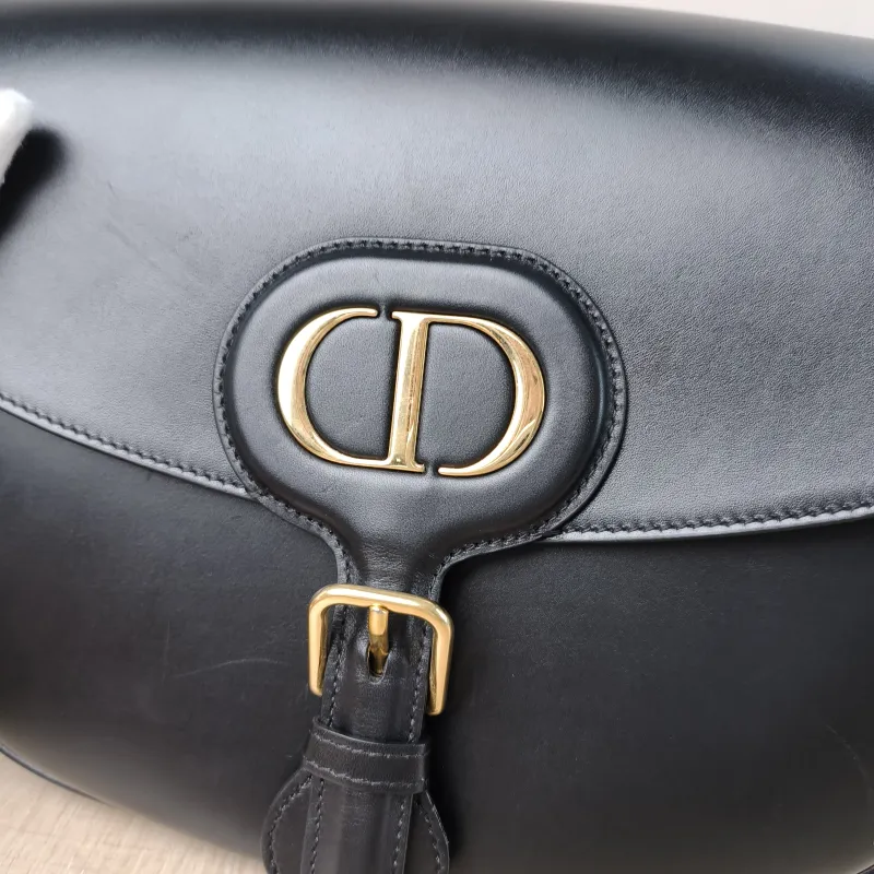 DIOR Crossbody Bag Bobby Black Calfskin Large 27 × 8 × 19.5 cm — detail view 1 of 14