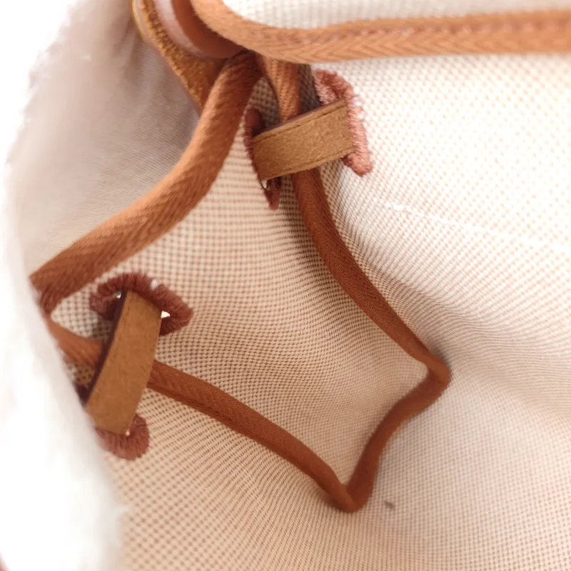 Hermès Shoulder Bag Herbag Zip 20 Beige Brown Calfskin，Canvas Mini 20 × 7 × 17 cm K — detail view 4 of 13