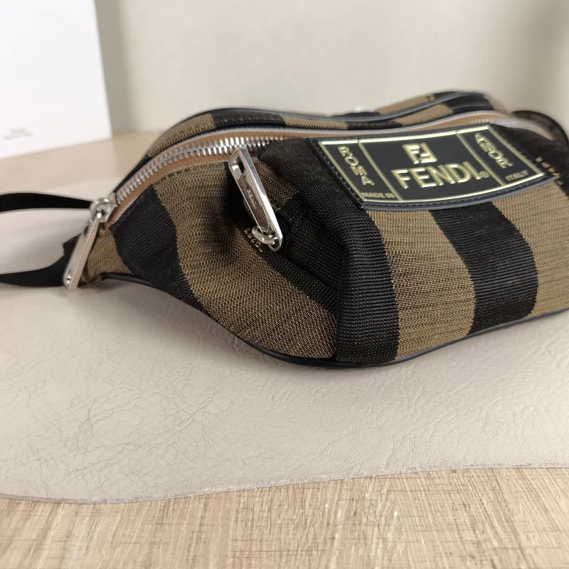 FENDI Belt Bag Belt Bag Monogram Canvas One Size 27 × 5.5 × 13 cm — detail view 1 of 8