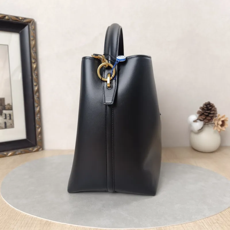 SAINT LAURENT Shoulder Bag LE 37 Black Calfskin Medium20 × 16 × 25 cm — cover view 10 of 10