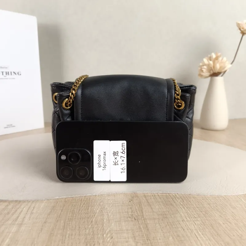 SAINT LAURENT Crossbody Bag NOLITA Black SL ambskinmini18 × 6 × 13 cm — cover view 4 of 5