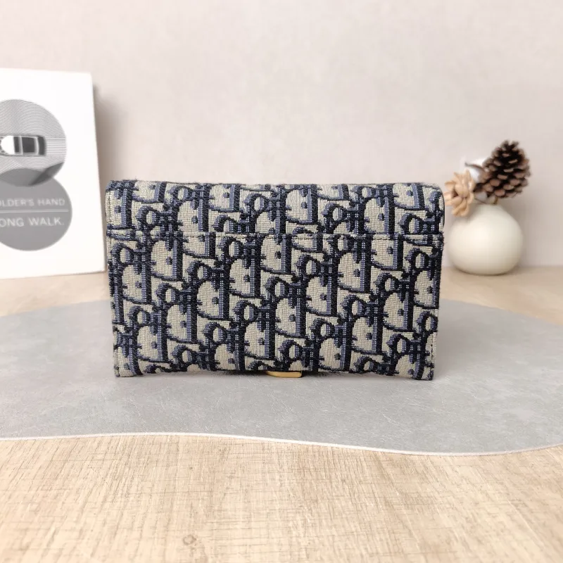 DIOR Crossbody Bag woc Blue Canvas Small 19 × 3 × 11.5 cm — cover view 4 of 5