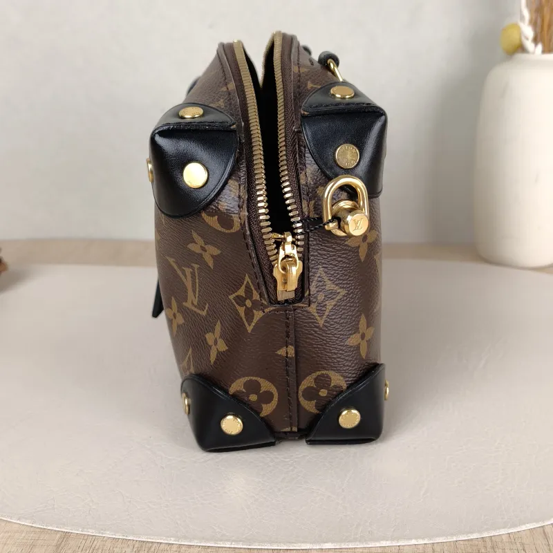 Louis Vuitton Crossbody Bag Petite Malle Souple Box Black PVC One Size20 × 7.5 × 14 cm — detail view 11 of 13