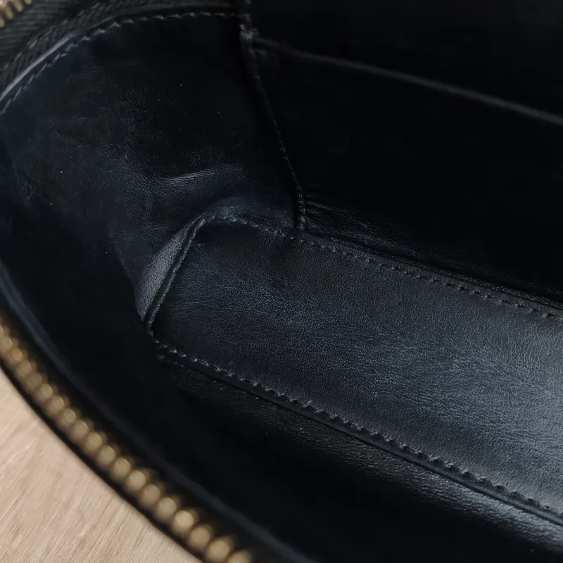 Bottega Veneta Top Handle Bag Woven Top Handle Bag Black Calfskin One Size 23 × 5.5 × 13 cm — detail view 5 of 9