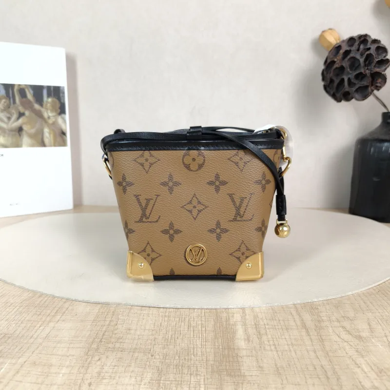 Louis Vuitton Crossbody Bag NOÉ PURSE LV CHARMS Monogram PVC Mini 11.5 × 11.5 × 11.5 cm