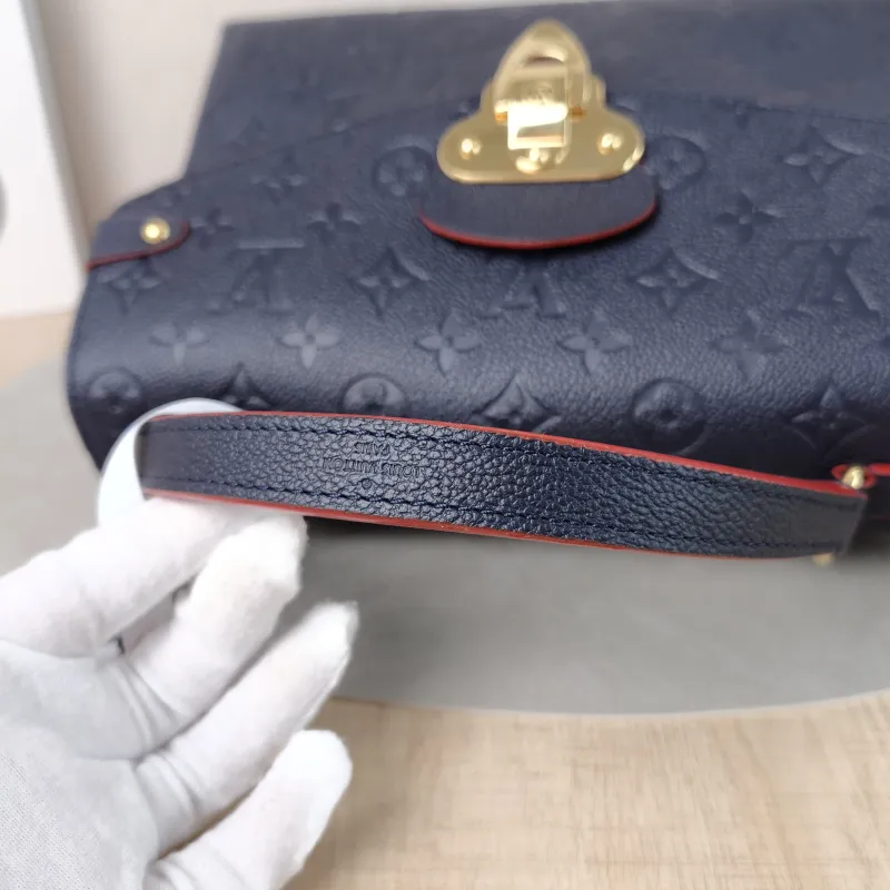 Louis Vuitton Crossbody Bag Georges Blue Calfskin Medium34 × 15 × 22 cm — detail view 1 of 15