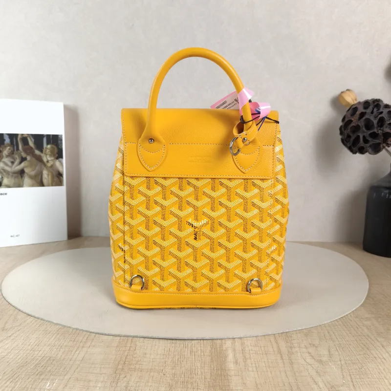 GOYARD Crossbody Bag ALPIN Backpack Yellow PVC Mini 19 × 9.5 × 23 cm — cover view 5 of 5