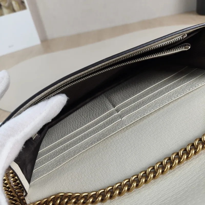 GUCCI Crossbody Bag Crossbody Bag White PVC One Size 20 × 3 × 12 cm — detail view 8 of 13