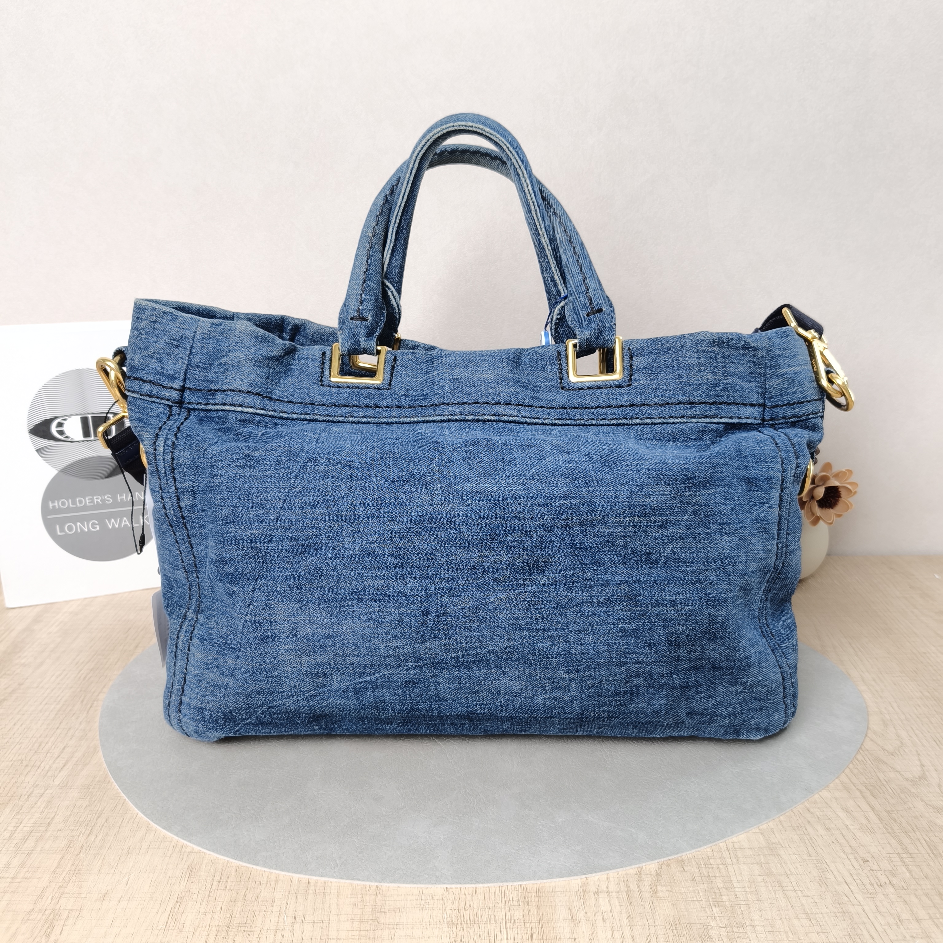 PRADA Top Handle Bag Tote Bag Blue One Size37 × 15 × 26 cm — cover view 5 of 5