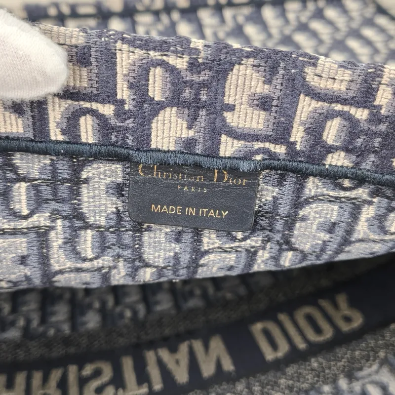 DIOR Top Handle Bag Book Tote Blue Canvas Large42 × 18.5 × 35 cm — detail view 9 of 10