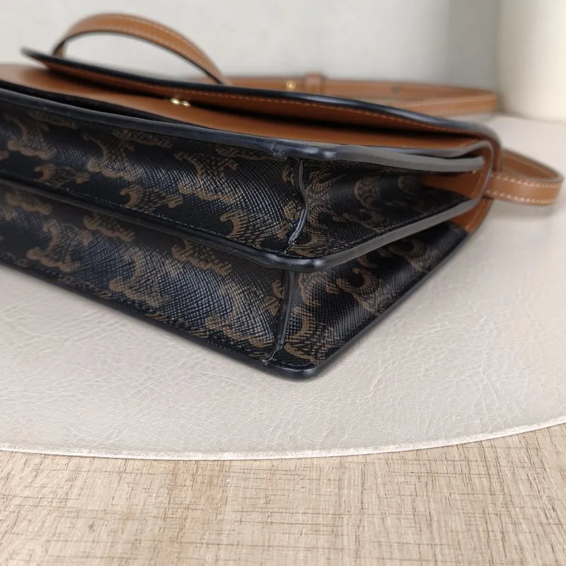 CELINE Crossbody Bag TRIOMPHE Clutchwoc Monogram PVC 20 × 6 × 12 cm — detail view 6 of 11