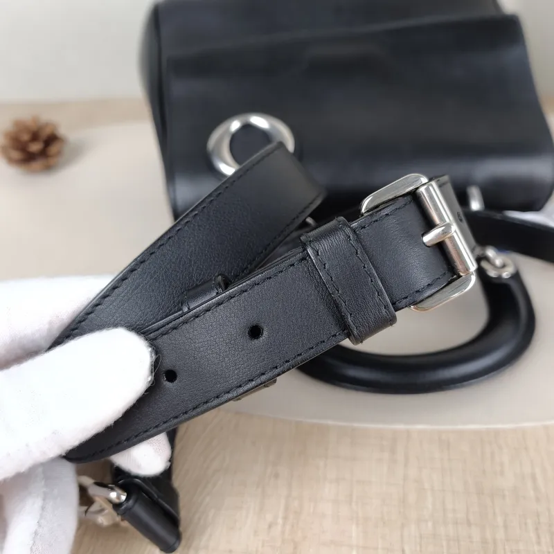 DIOR Top Handle Bag Be Black Calfskin Mini 20 × 11 × 16.5 cm — detail view 9 of 13