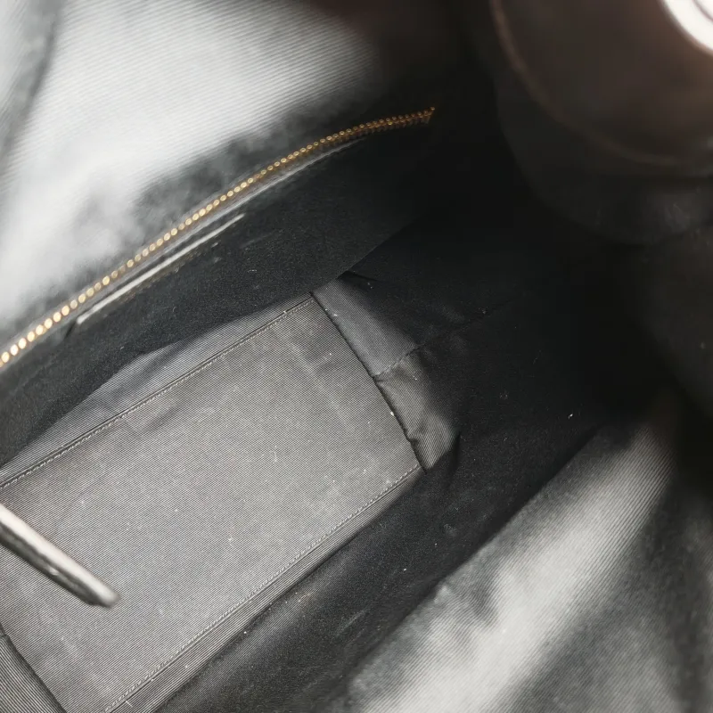 SAINT LAURENT Backpack Joe Backpack Black Lambskin One Size 22 × 15 × 29 cm — detail view 7 of 12