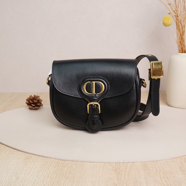 DIOR Bobby Small Black with Gold-Tone Hardware Calfskin · Shoulder Strap · 18 × 5 × 14 cm