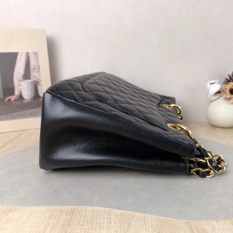 Chanel Shoulder Bag Grand Shopping Tote​ GST Shopping Tote Black Grained Calfskin Large 33 × 13 × 24 cm 15 — detail view 11 of 15