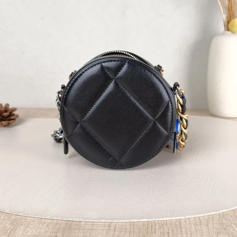 Chanel Crossbody Bag 19bag Black Lambskin Mini 12 × 4.5 × 12 cm — cover view 6 of 6