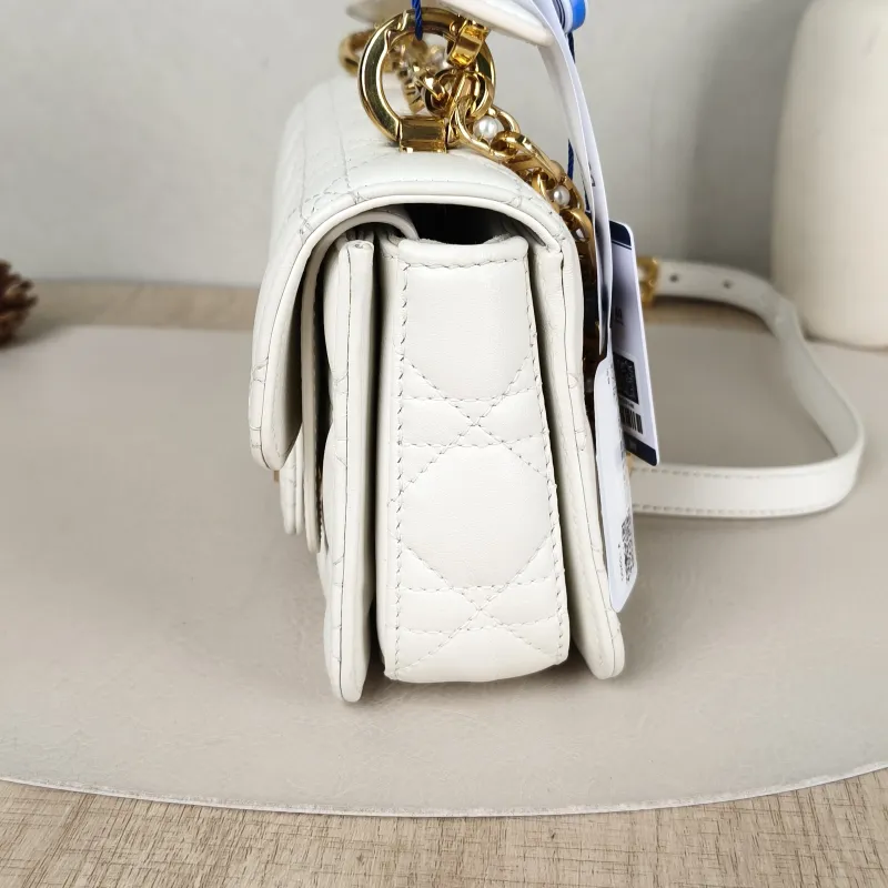 DIOR Crossbody Bag Jolie Top Handle Pearl Crossbody Bag White Calfskinmini19 × 7 × 12 cm — detail view 5 of 14