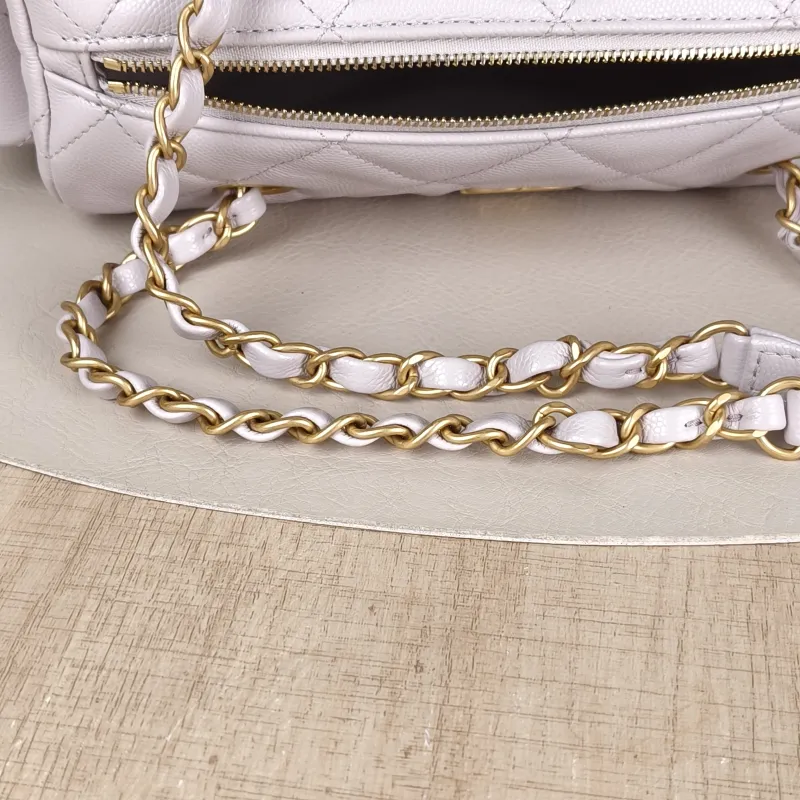Chanel Shoulder Bag Bowling Bag Calfskin One Size24 × 13 × 15 cm — detail view 12 of 14
